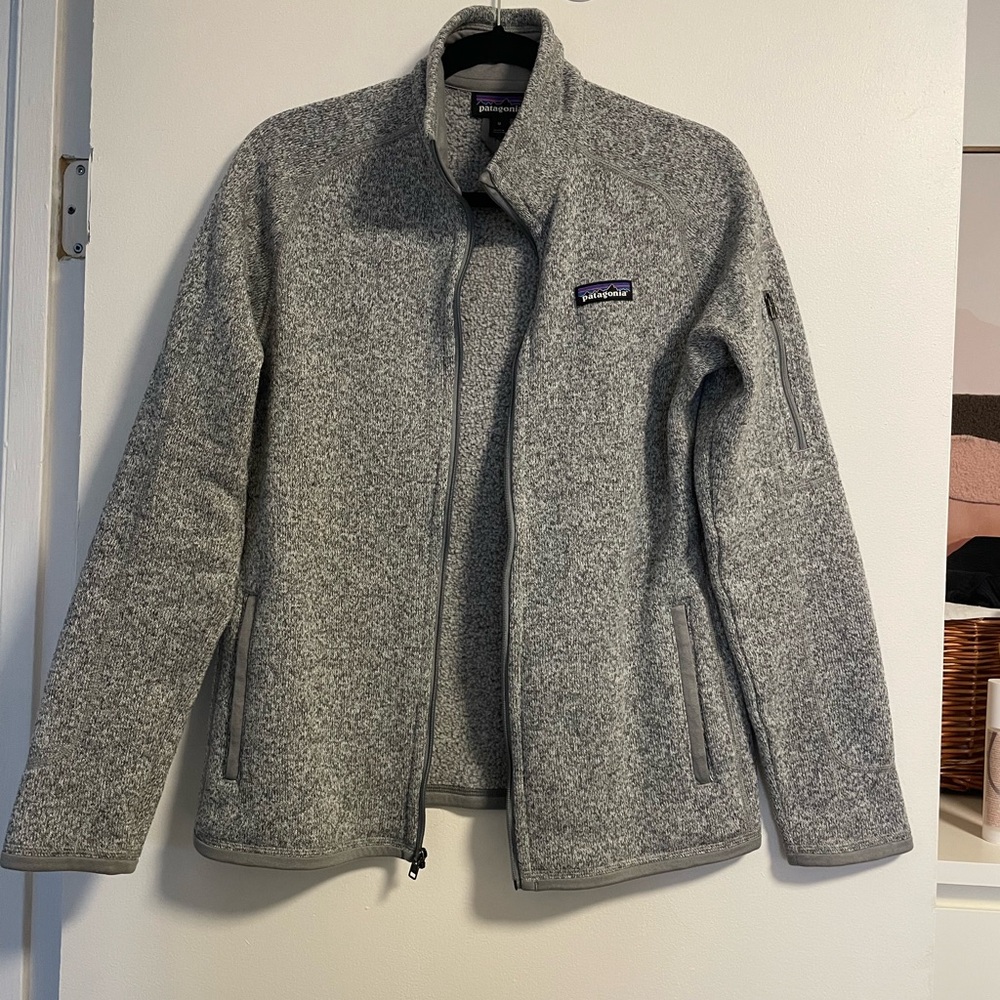 Patagonia Gray Full-Zip Fleece Jacket